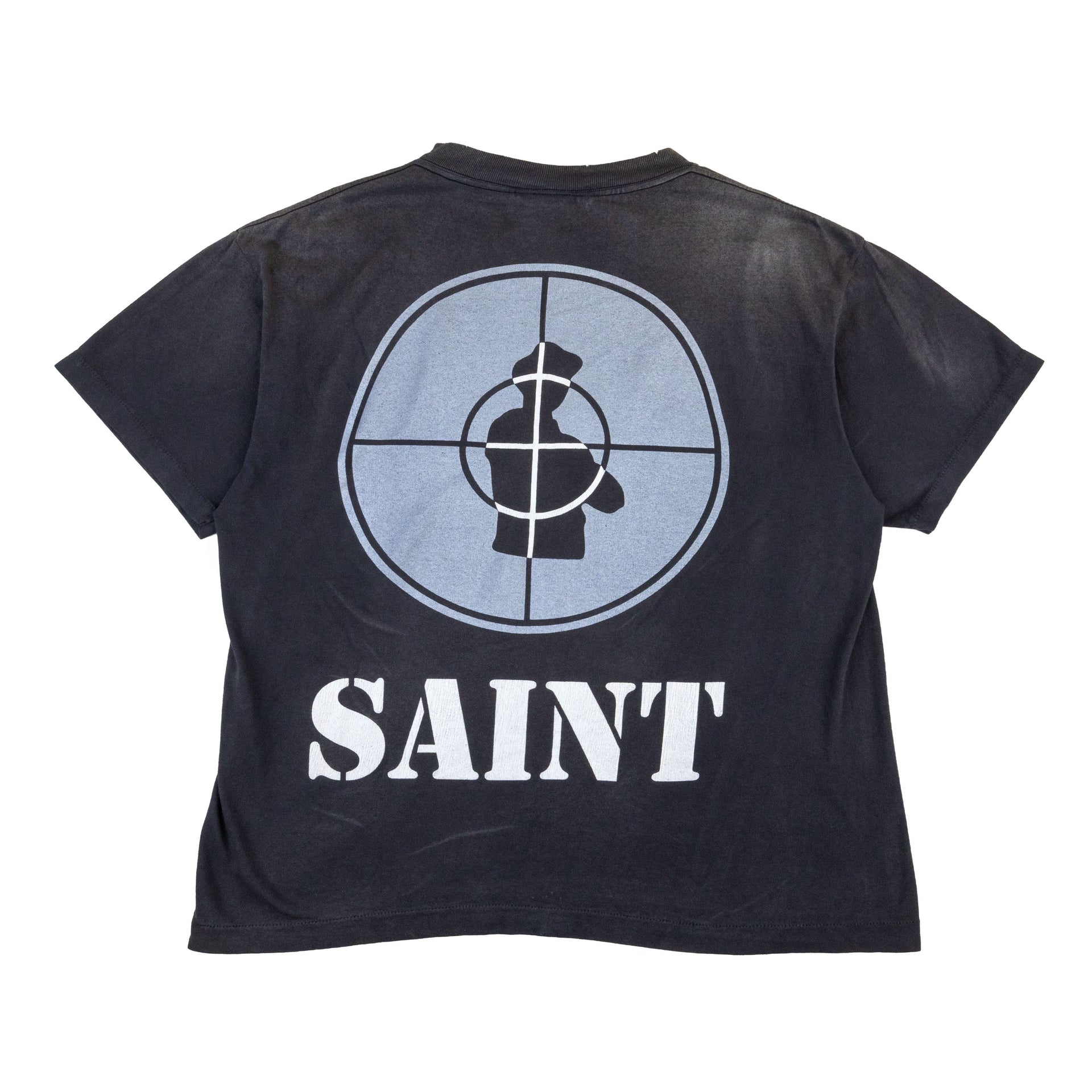 Saint Michael Washed Black Public Enemy Tee PRE-OWNED