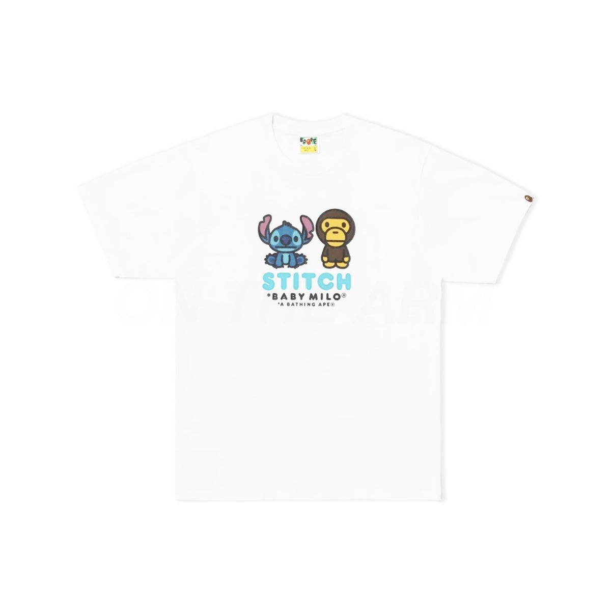 Bape White Stitch & Baby Milo Tee