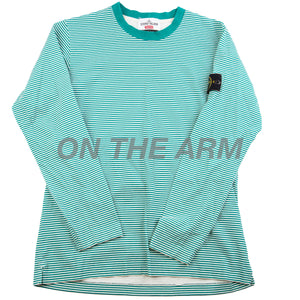 Supreme Teal Stone Island Striped L/S PRE-OWNED