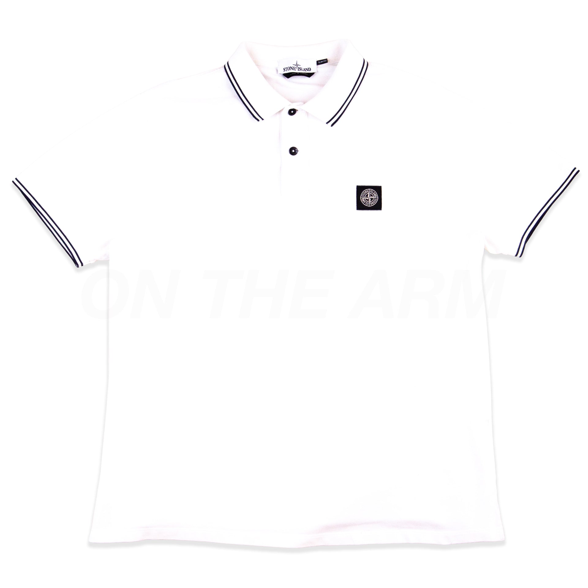 Stone Island White Compass Shirt PRE-OWNED