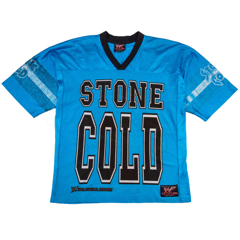 Vintage Blue Stone Cold Steve Austin Jersey (2000's)