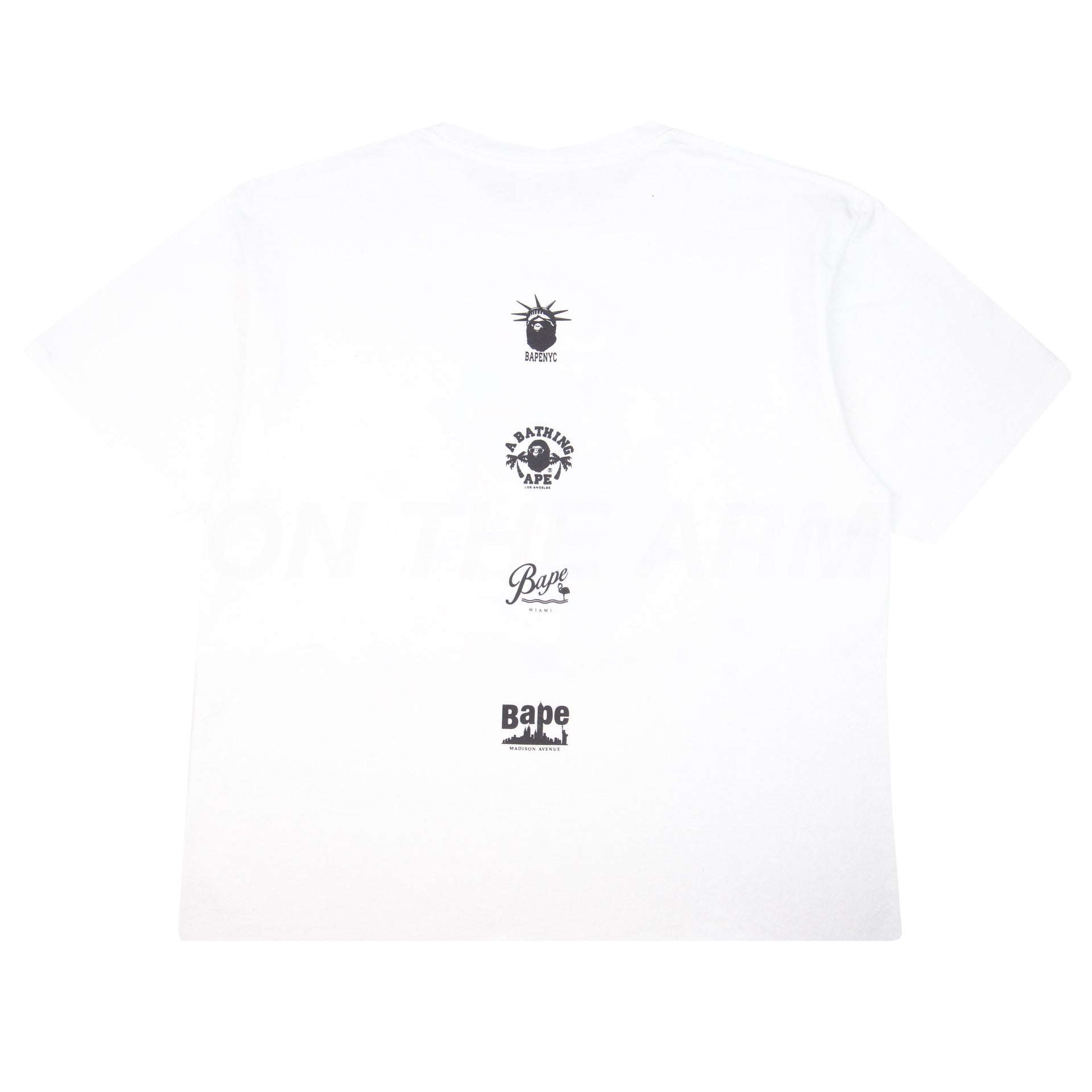 Bape White Store Camo Ape Head Tee PRE-OWNED
