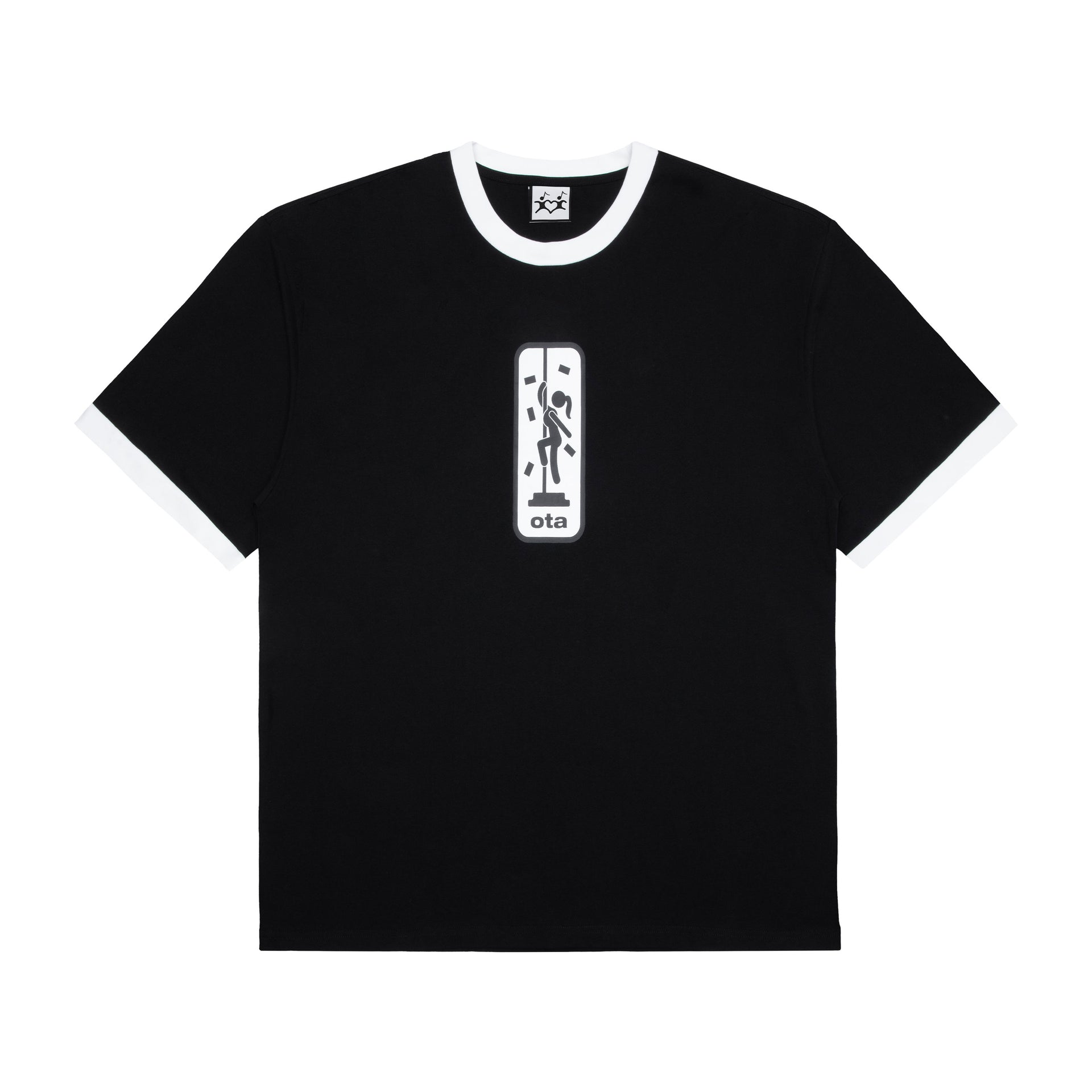 OTA Black/White Make It Rain S/S Top