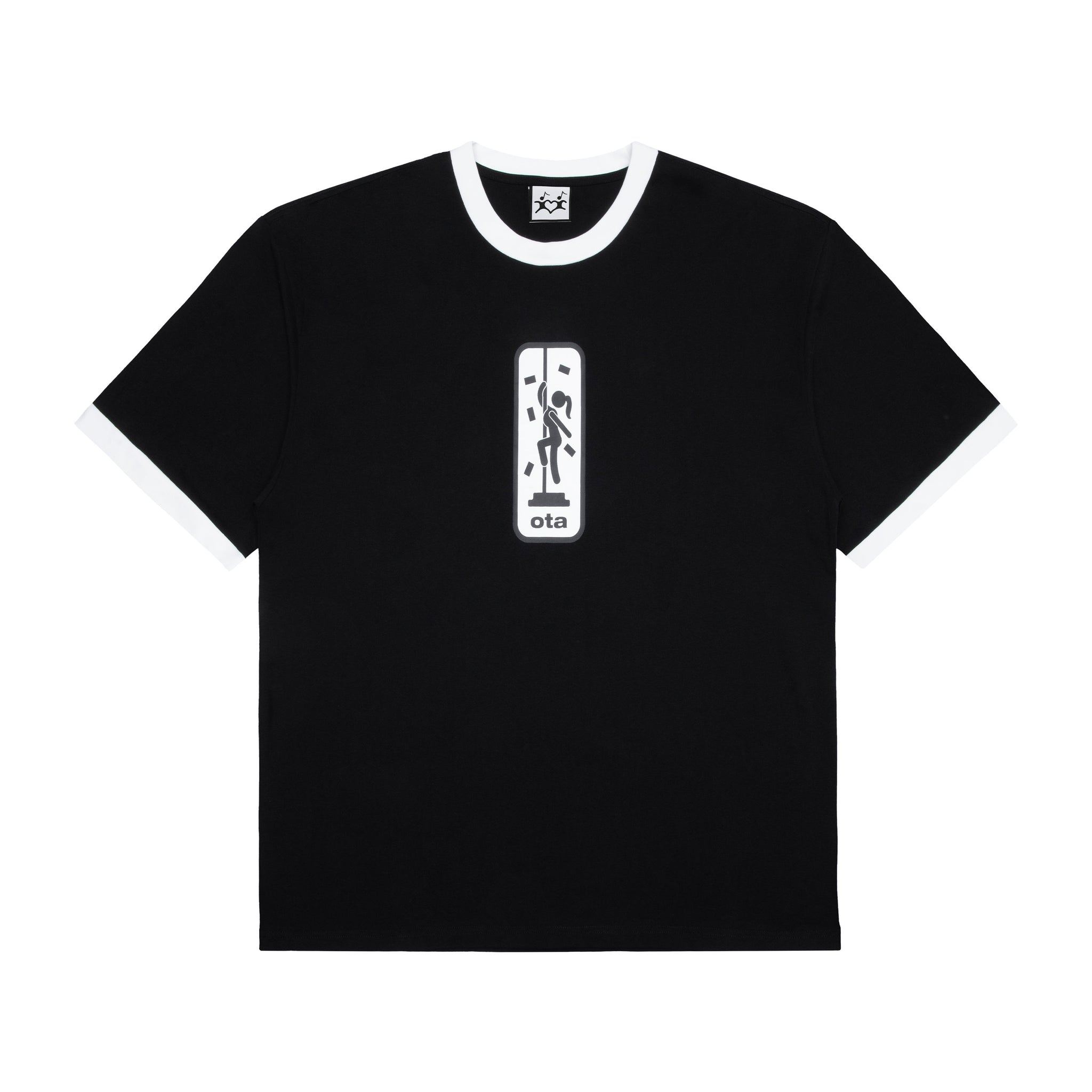 OTA Black/White Make It Rain S/S Top