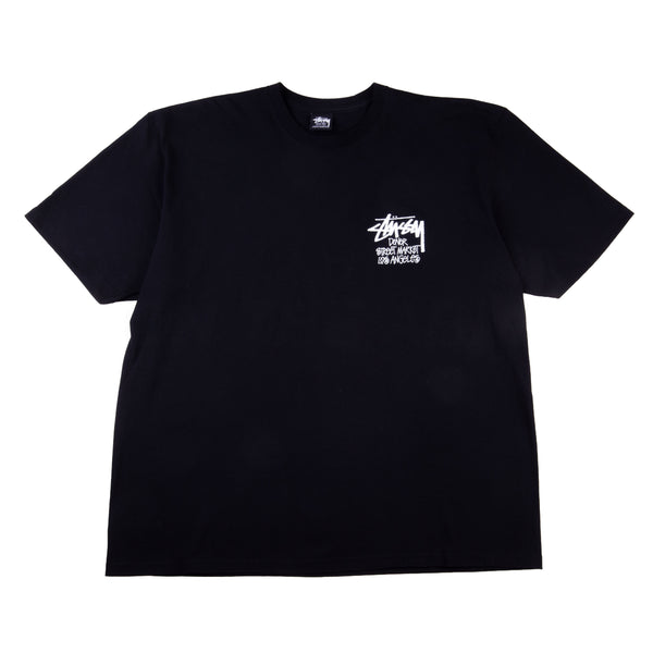 Stussy Black Dover Street Market LA Tee PRE-OWNED
