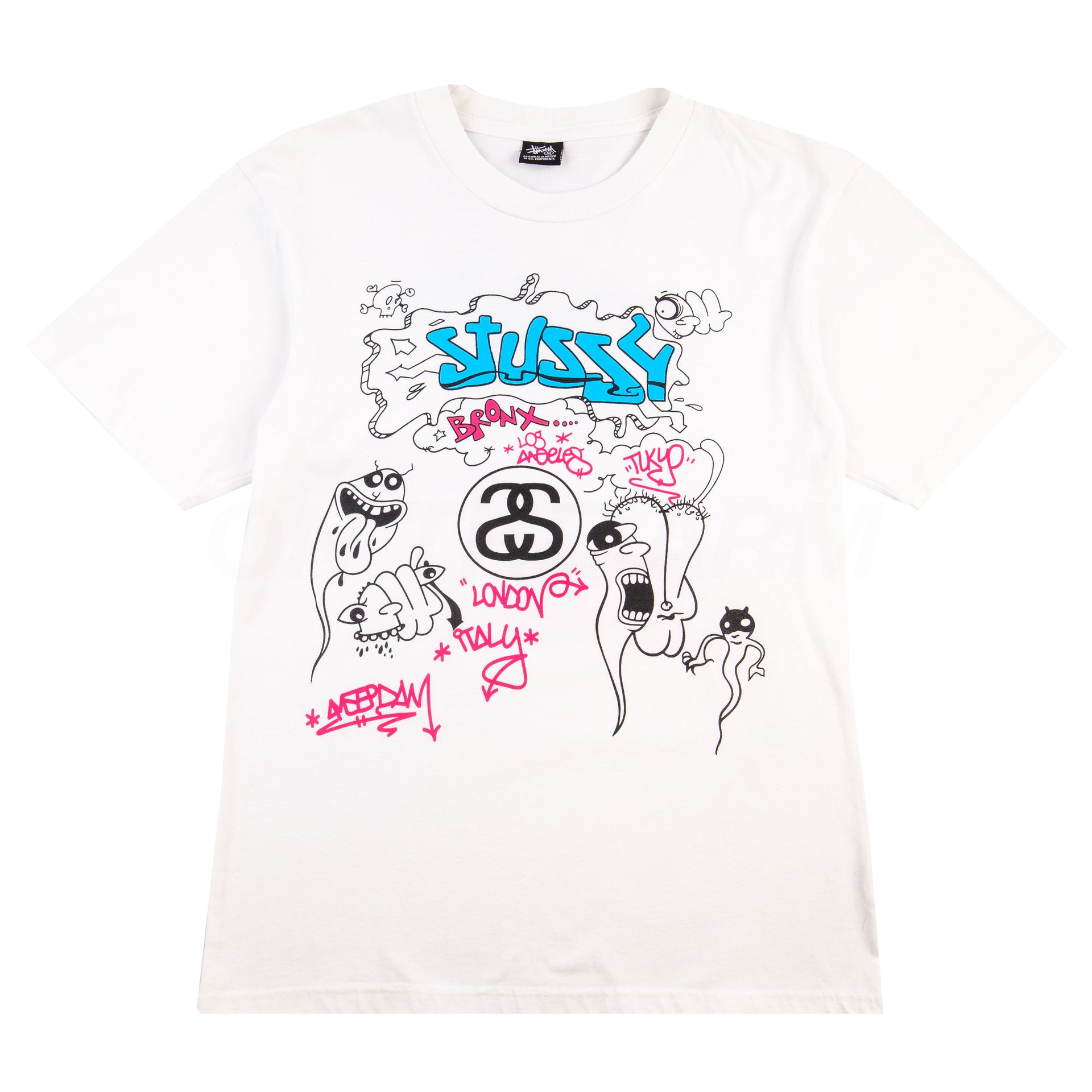 Stussy White Ghost Anniversary Tee PRE-OWNED