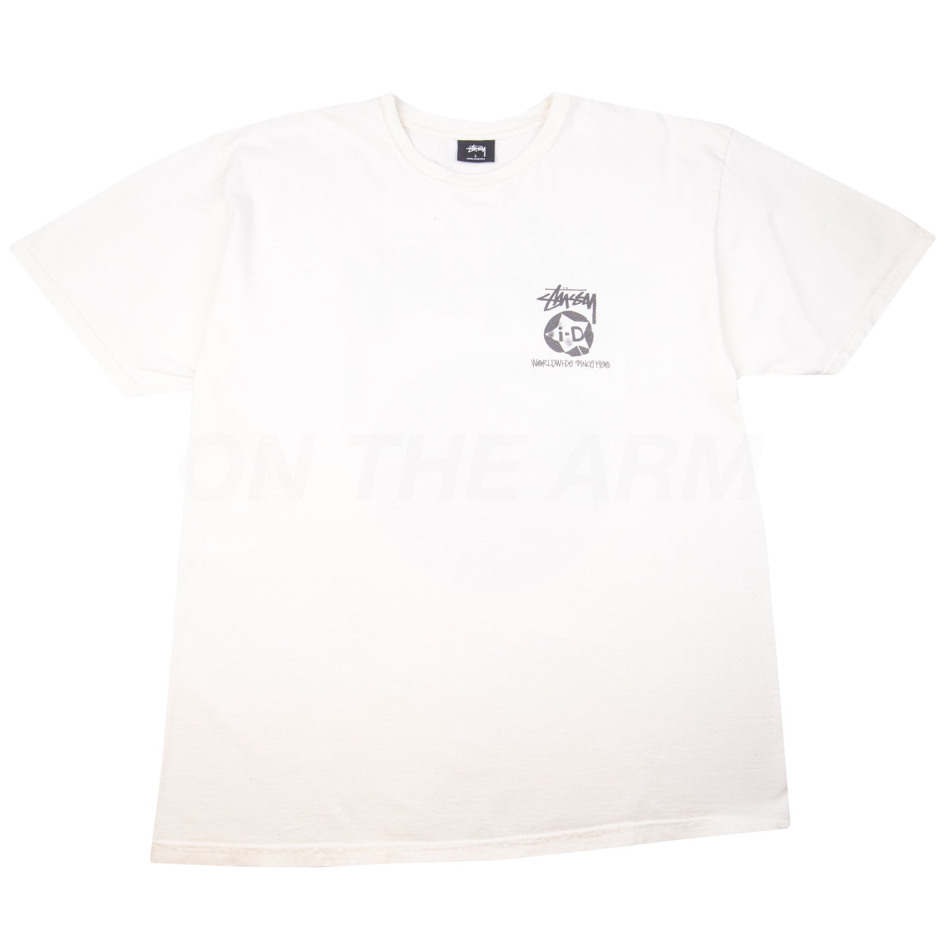 Stussy White i-D 8 Ball Tee PRE-OWNED