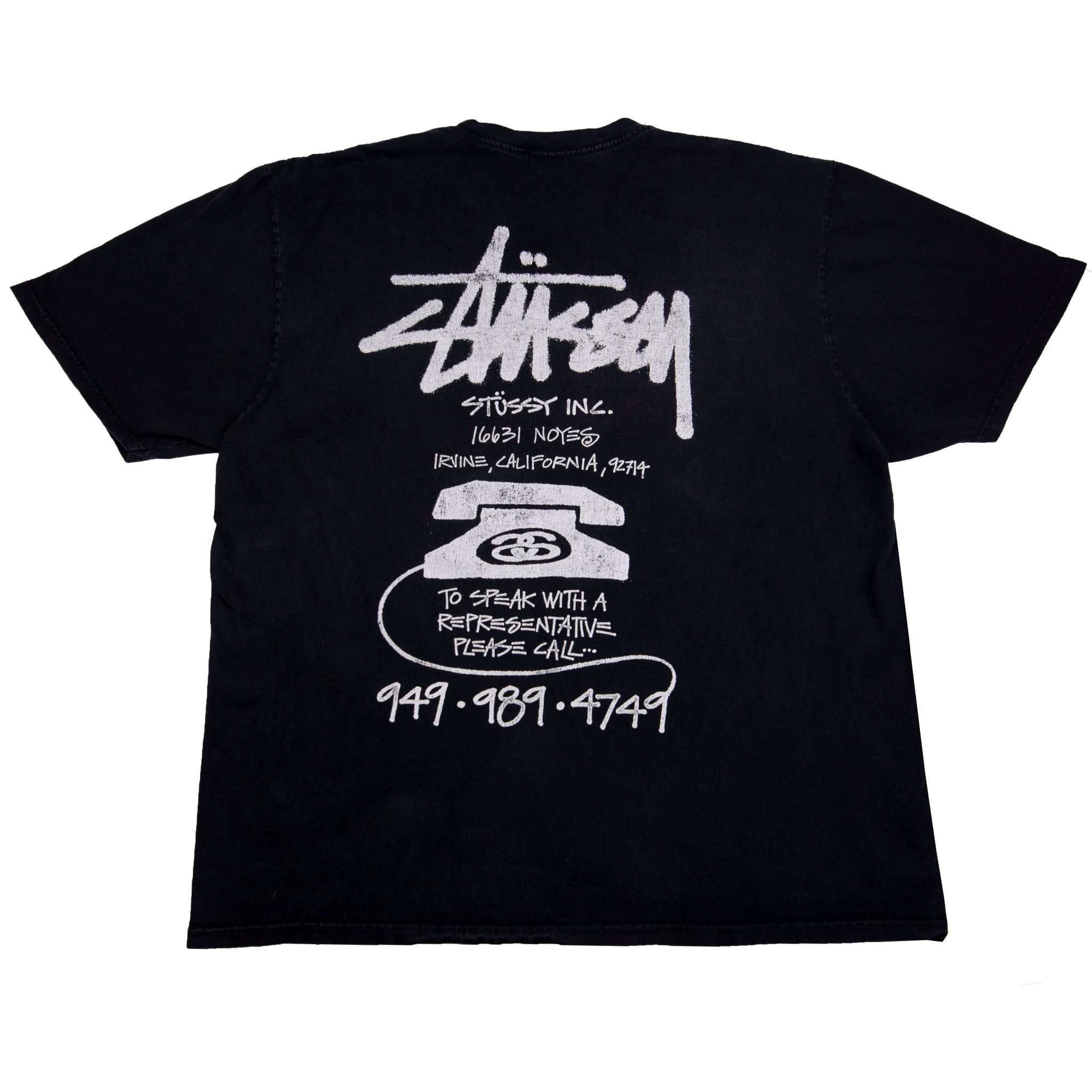 Stussy Black Irvine Tee PRE-OWNED