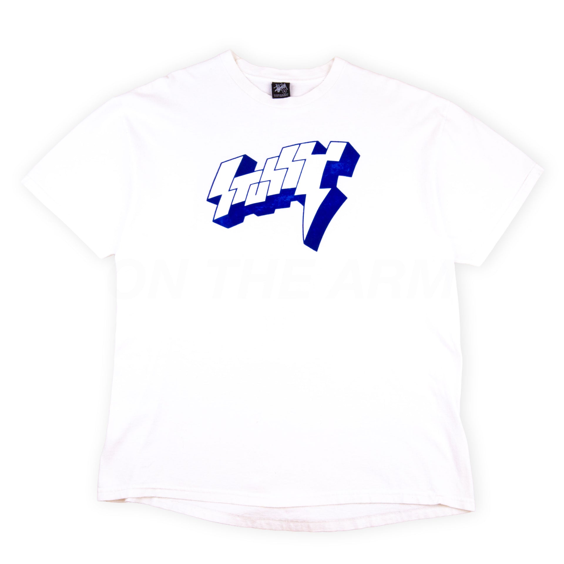 Stussy White Lightning Tee PRE-OWNED