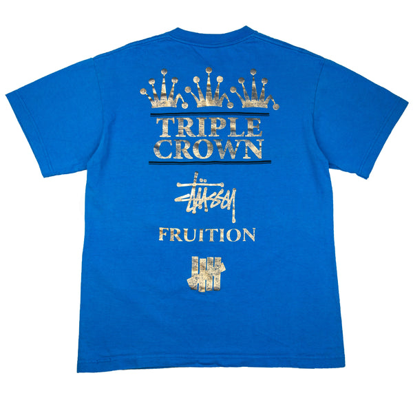 Stussy Teal Fruition Undefeated Triple Crown Tee (2008) PRE-OWNED