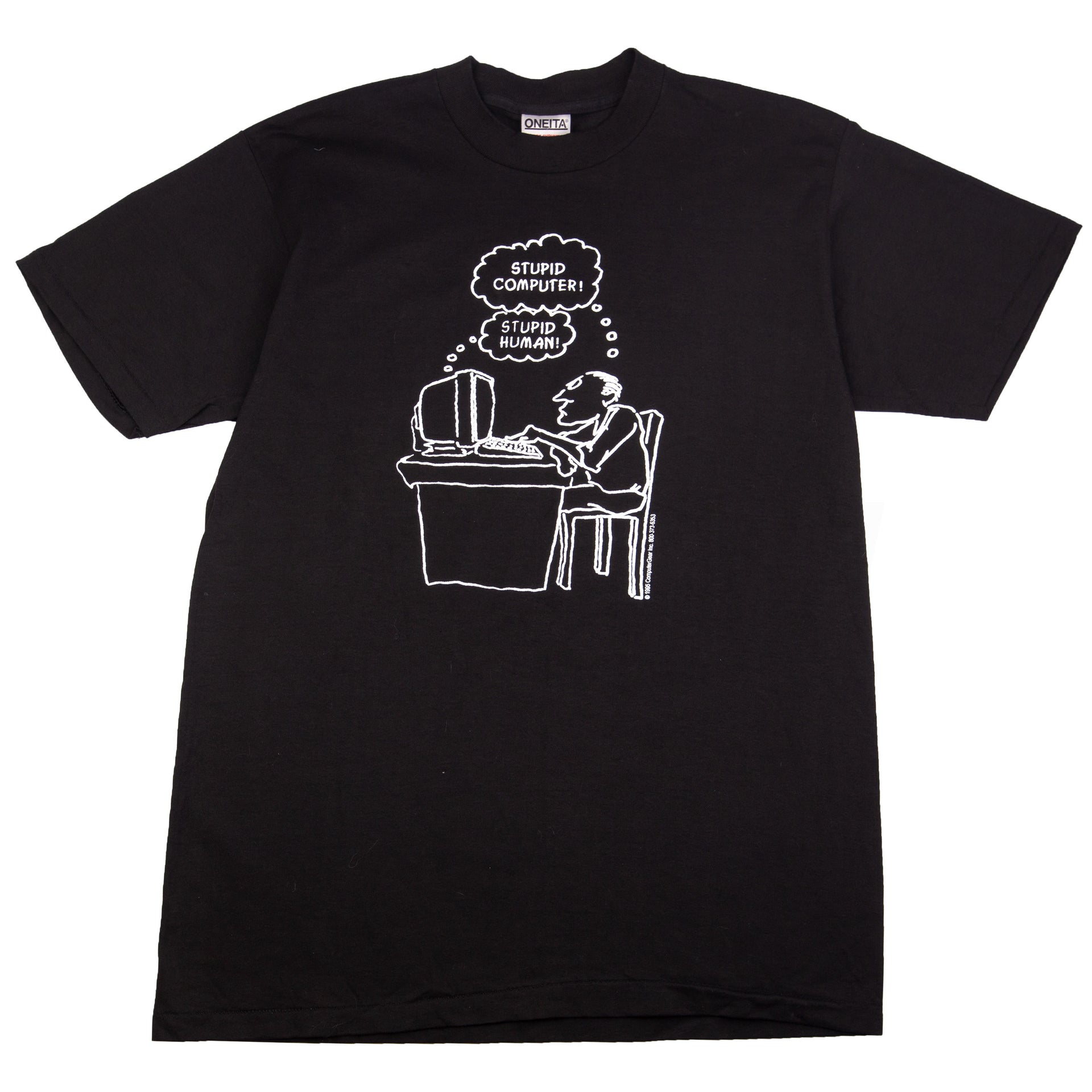 Vintage Black Stupid Human Tee (1995)