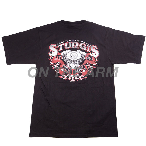 Vintage Black Sturgis Black Hills Rally Bull Head Tee (2005)