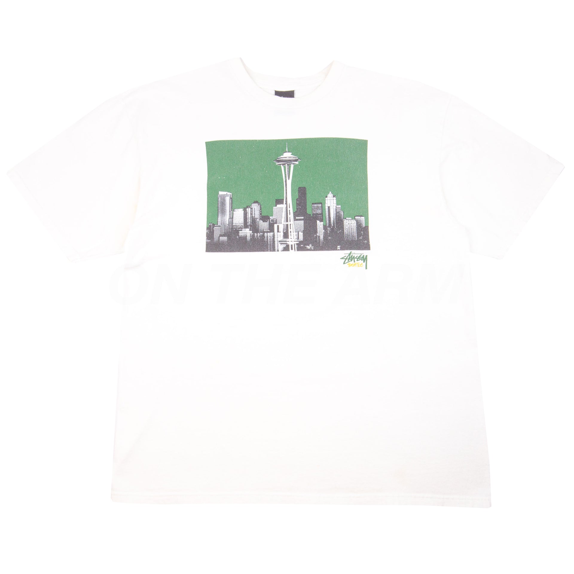 Stussy White Seattle Space Needle Tee PRE-OWNED