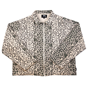 Stussy Leopard Mesh Zip Jacket PRE-OWNED