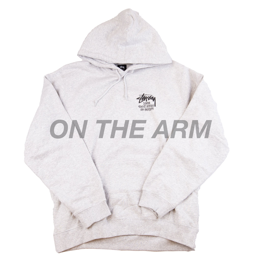 Stussy Grey Dover Street Market LA Hoodie â On The Arm