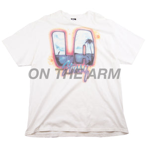 Stussy White Los Angeles Airbrush Tee (2000's) PRE-OWNED