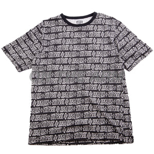 Stussy Black All Over Print Tee PRE-OWNED