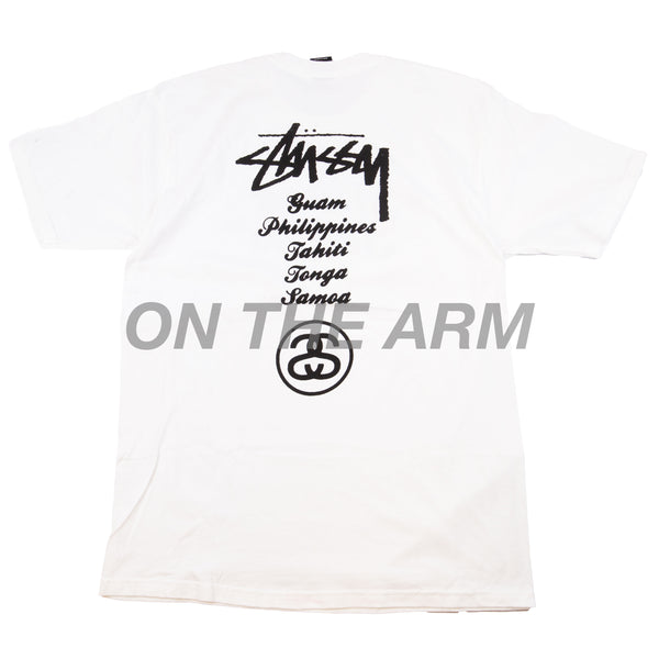 Stussy White Black Sheep World Tour Tee