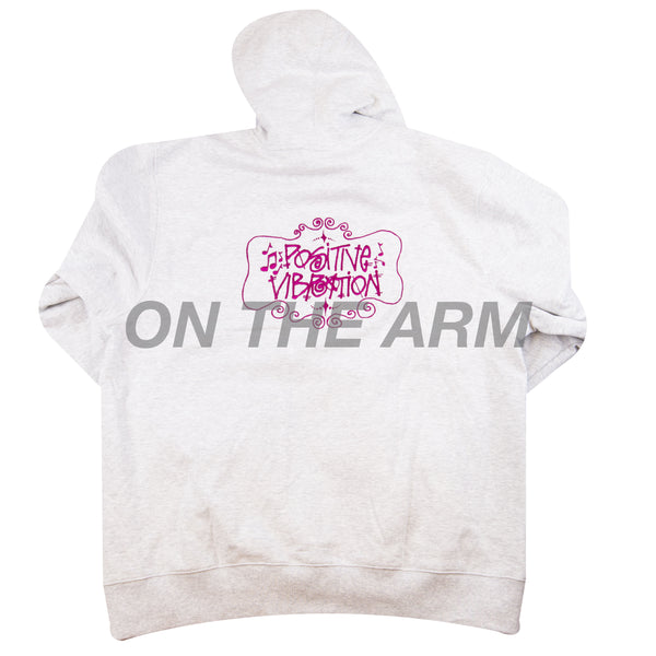 Stussy Grey Positive Vibrations Hoodie