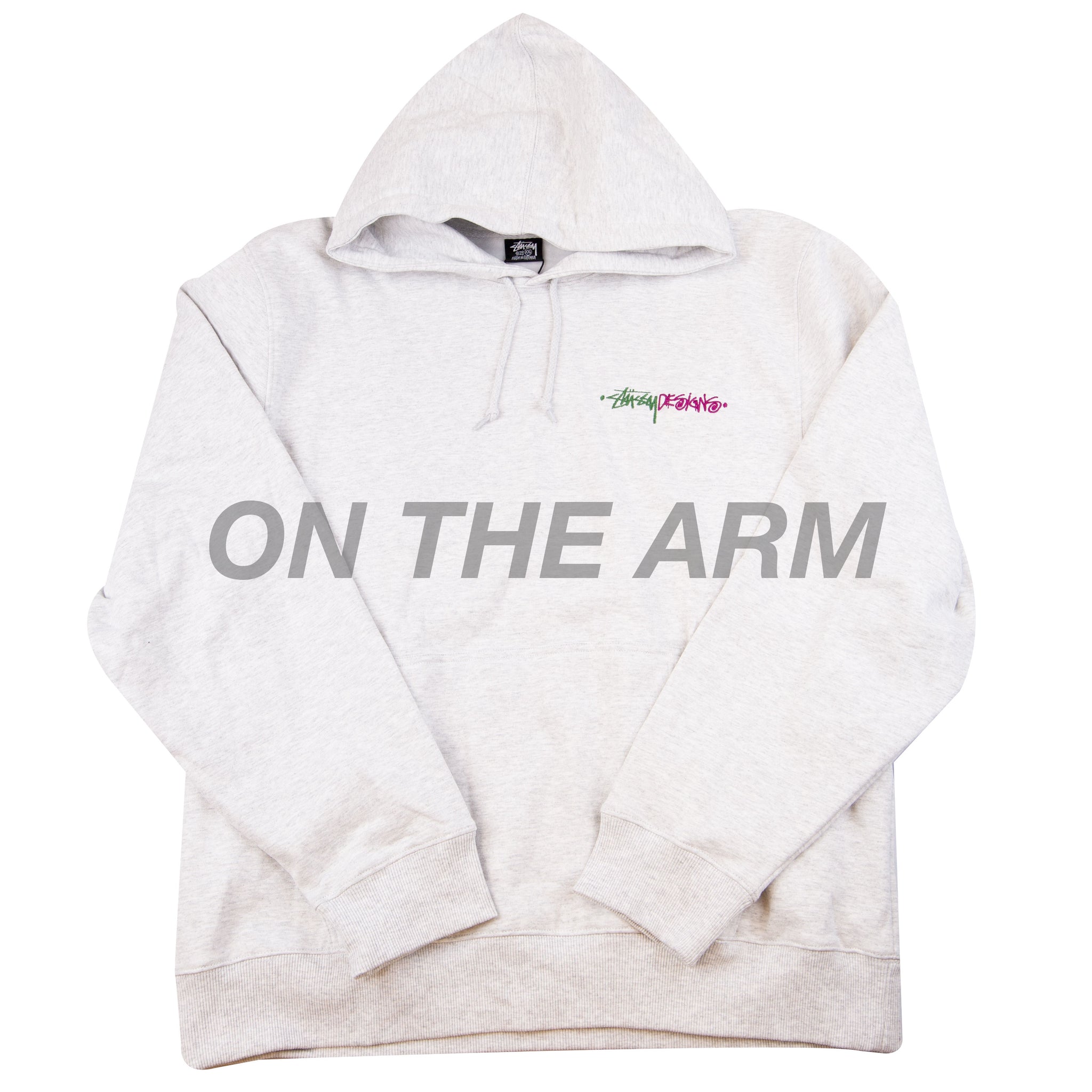 Stussy Grey Positive Vibrations Hoodie