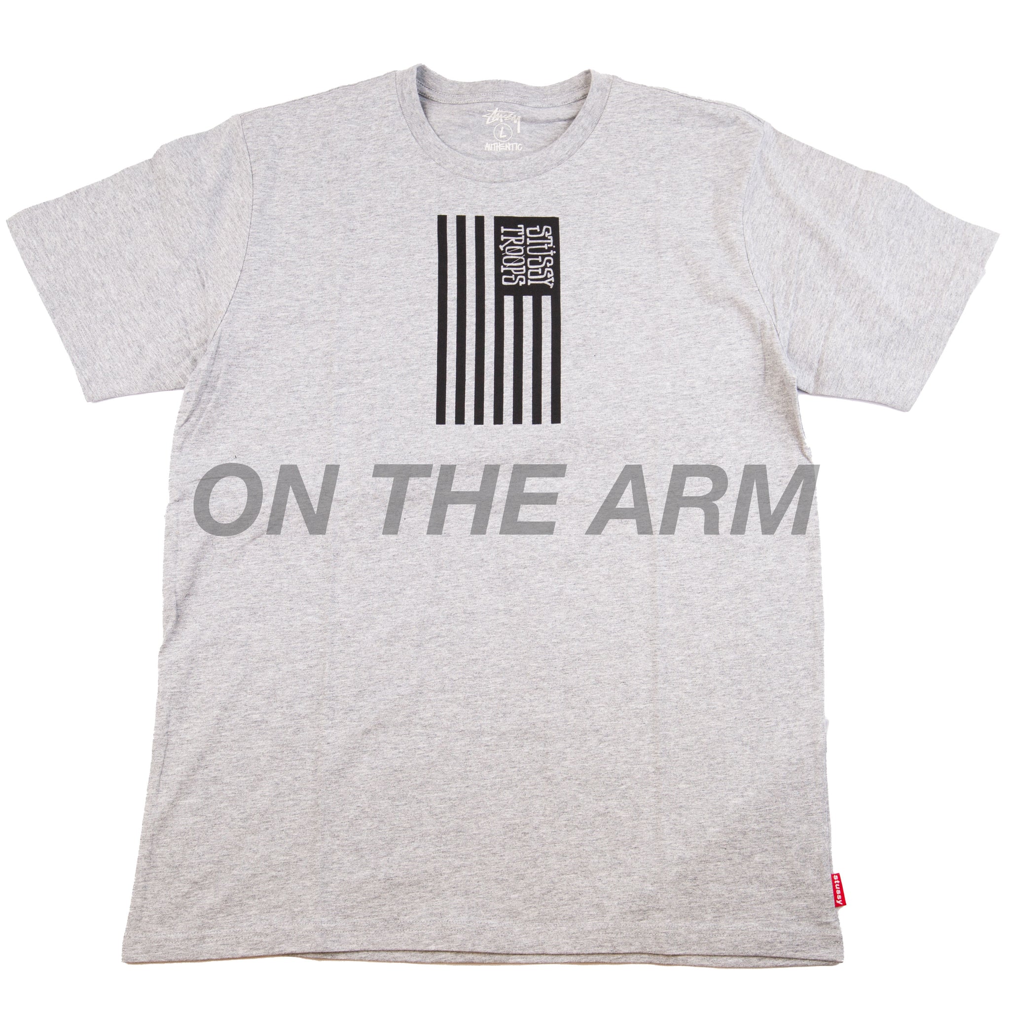 Stussy Grey Stussy Troops Tee