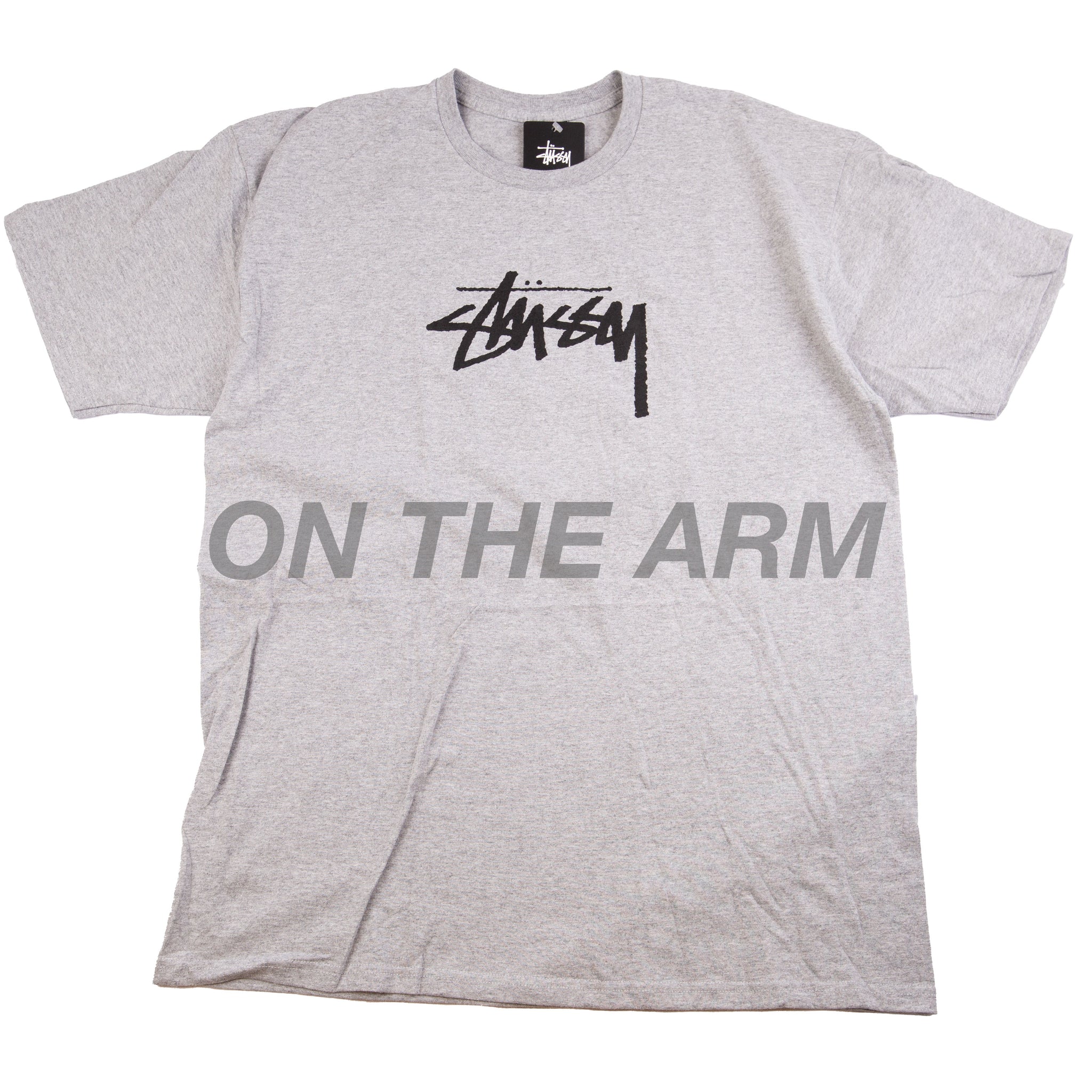 Stussy Grey Logo Tee