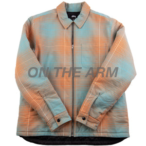 Stussy Blue/Orange Quilted Zip Up PRE-OWNED