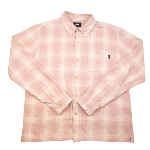 Stussy Pink Plaid Flannel PRE-OWNED