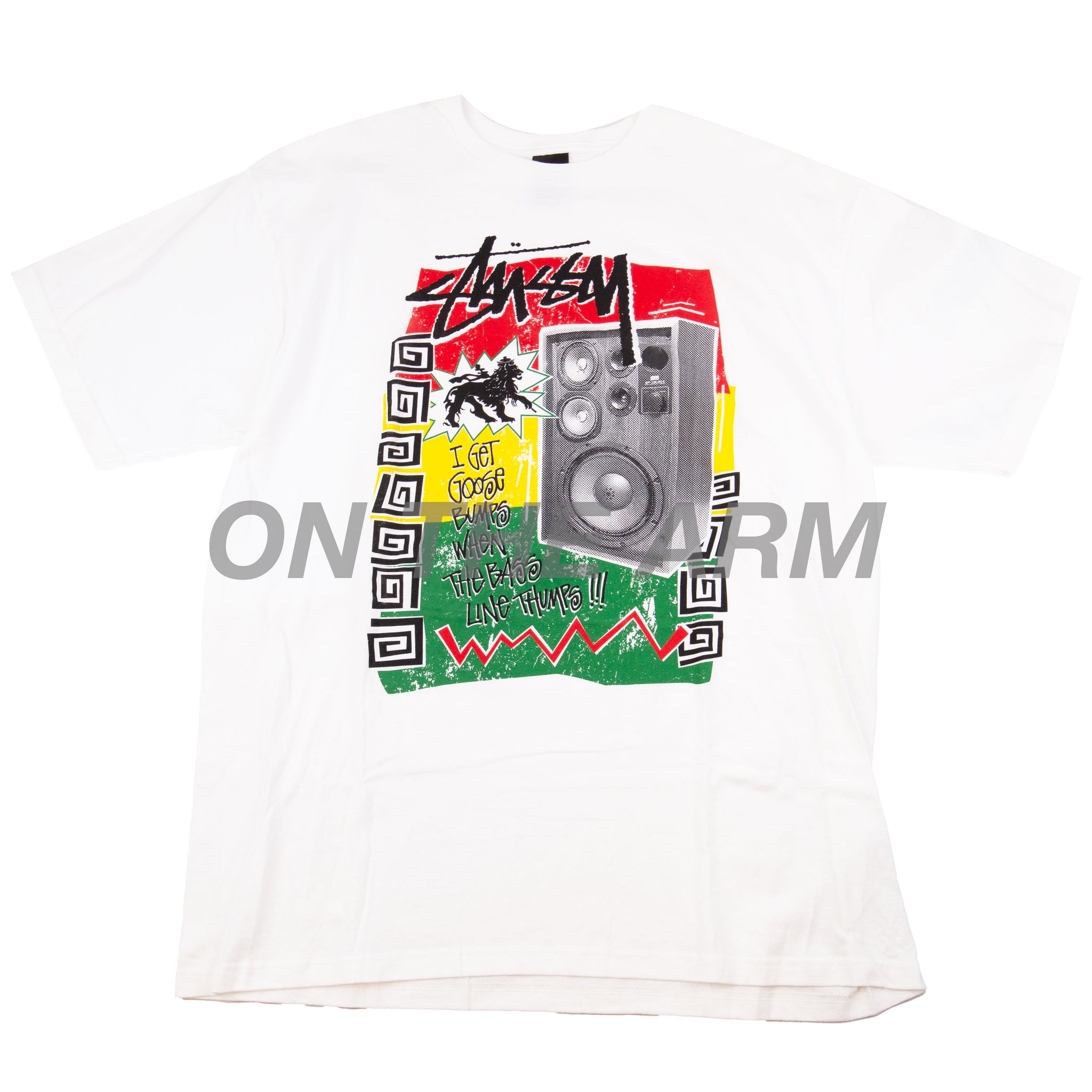 Stussy White Baseline Thumps Tee