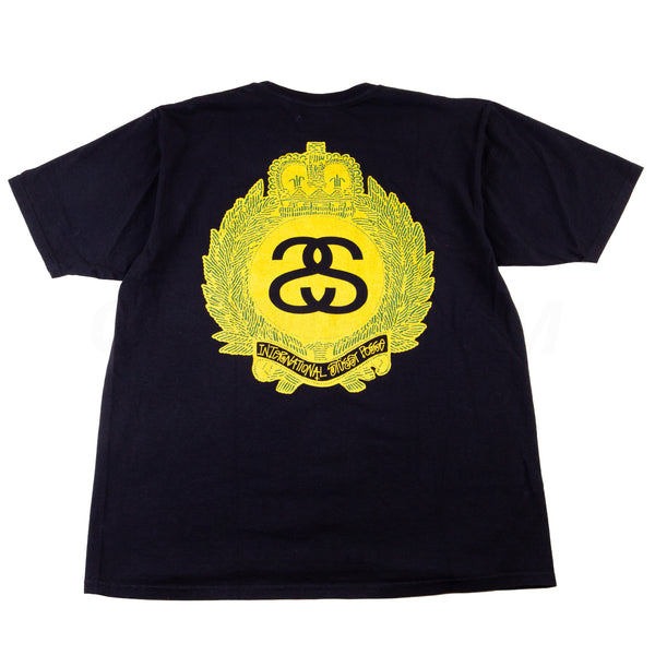 Stussy Black ISP Crest Tee PRE-OWNED