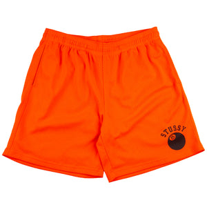 Stussy Orange 8 Ball Mesh Shorts PRE-OWNED