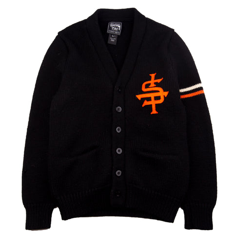 Stussy Black IST Cardigan PRE-OWNED