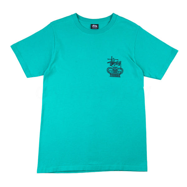 Stussy Green One World Tee PRE-OWNED