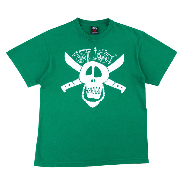 Stussy Green Guam Tribe Tee PRE-OWNED