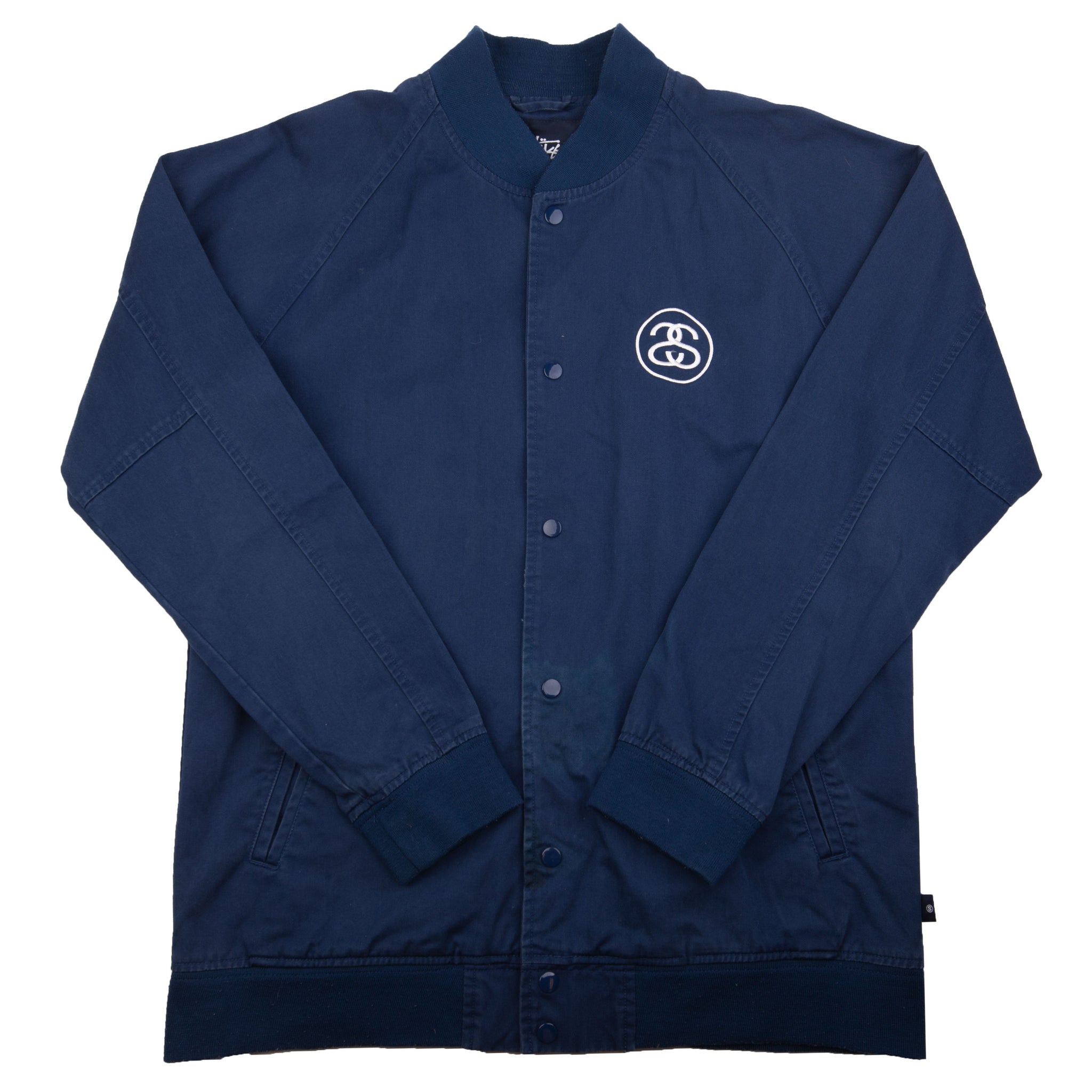 Stussy Navy Double S Jacket PRE-OWNED