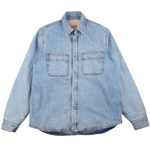 Stussy Blue Denim Sherpa Lined Jacket PRE-OWNED
