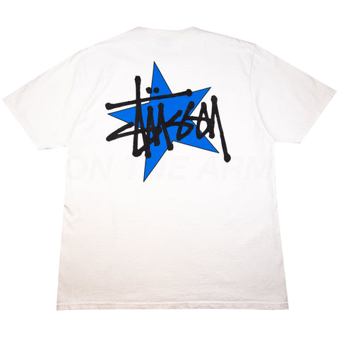 Stussy White Star Tee PRE-OWNED
