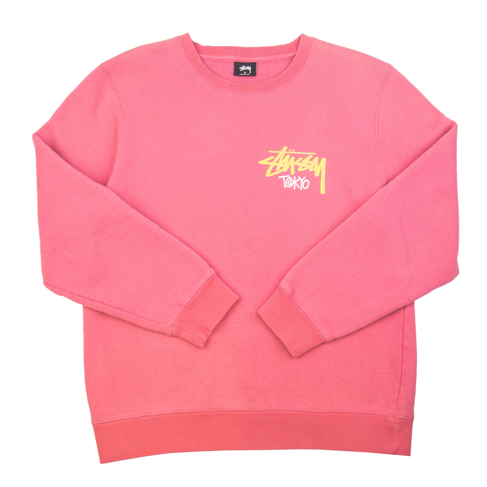 Stussy Pink Tokyo Chapter Crew PRE-OWNED