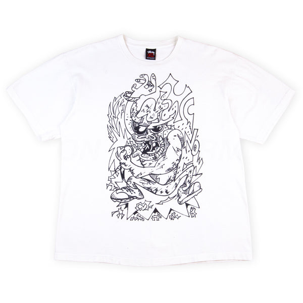 Stussy White Sketch Tee PRE-OWNED