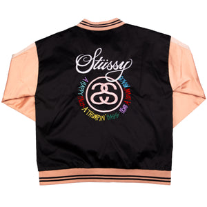 Stussy Black Sukajan Satin Women's Jacket