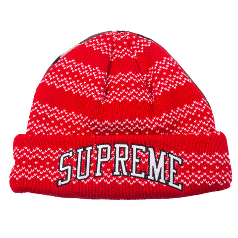 Supreme Red Camo Reversible New Era Beanie