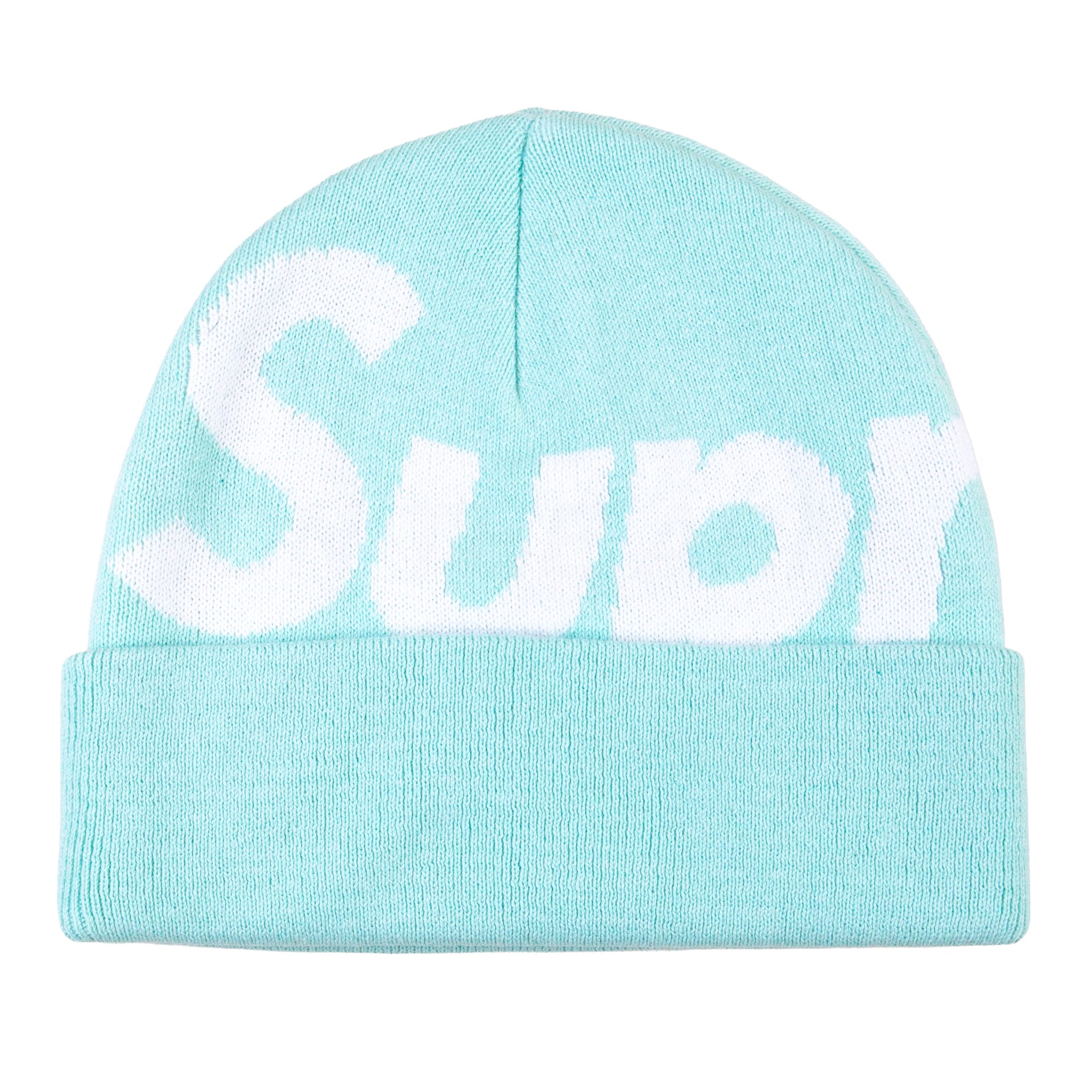 Supreme Turquoise FW21 Big Logo Beanie