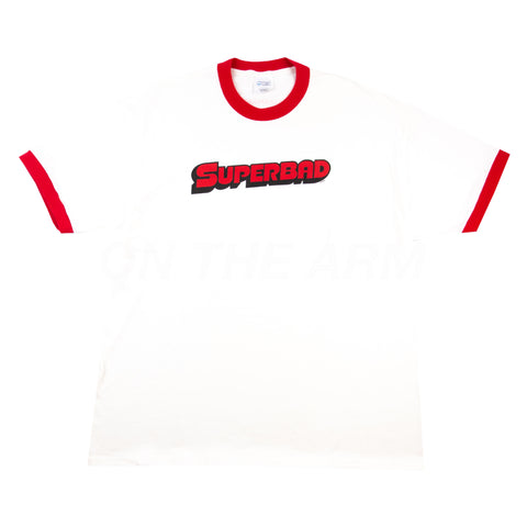 Vintage White Superbad Promo Ringer Tee (2007)