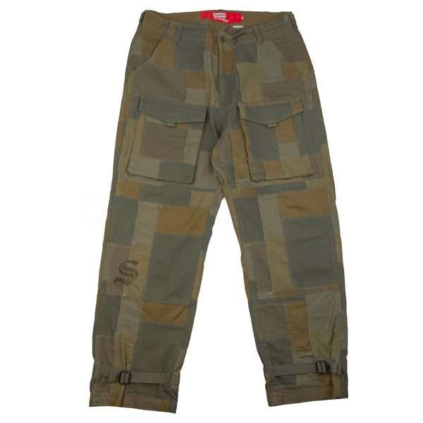 Supreme Olive Junya Watanabe Man CDG Patchwork Cargo Pants PRE-OWNED