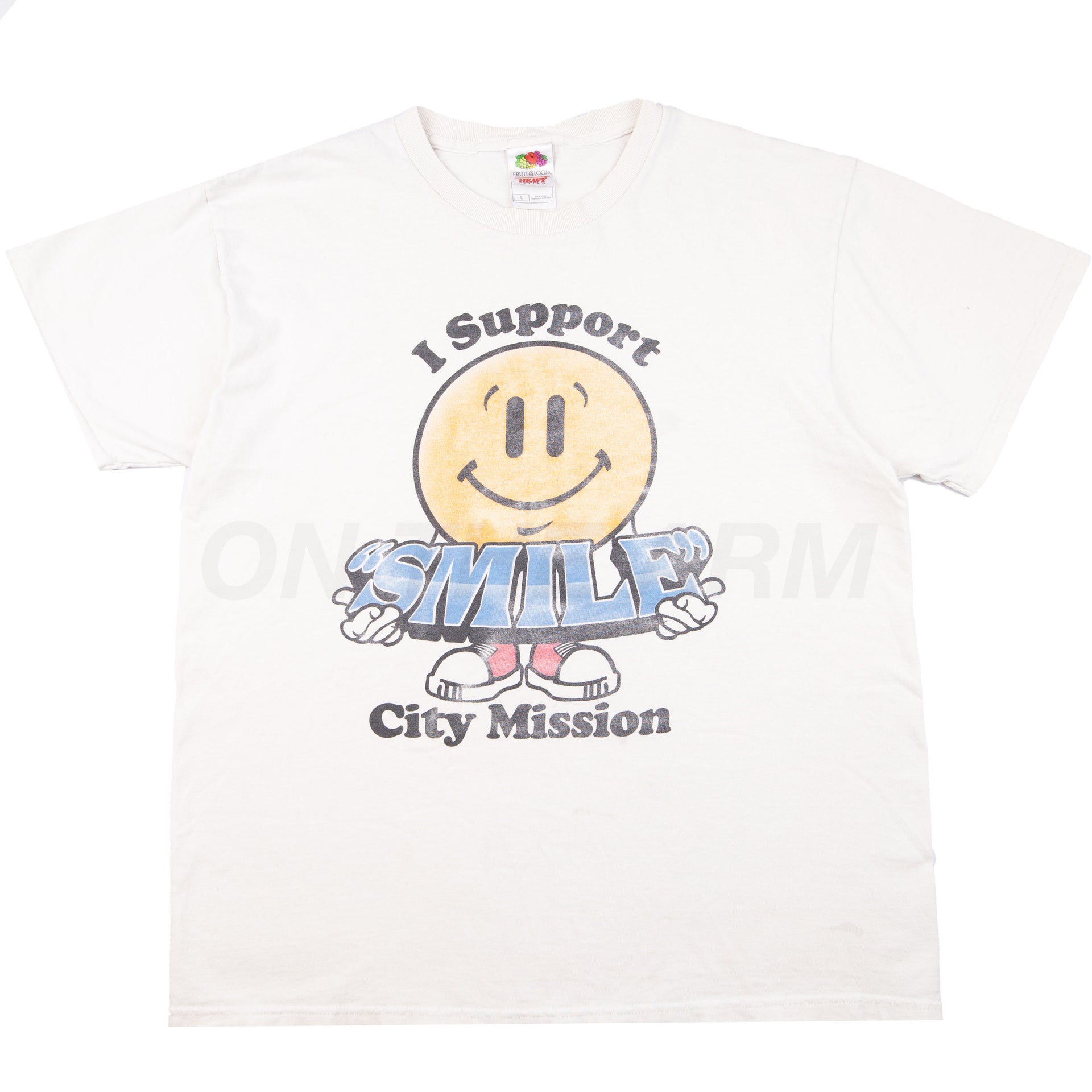 Vintage White I Support Smile Tee (2000's)