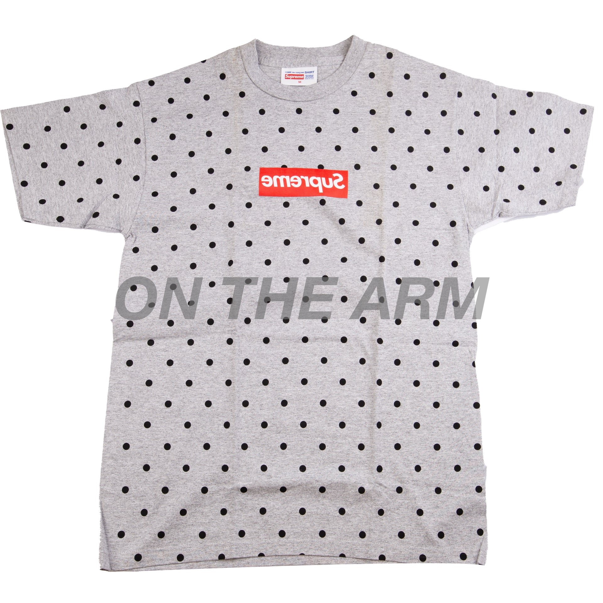 Supreme Grey CDG Box Logo Tee