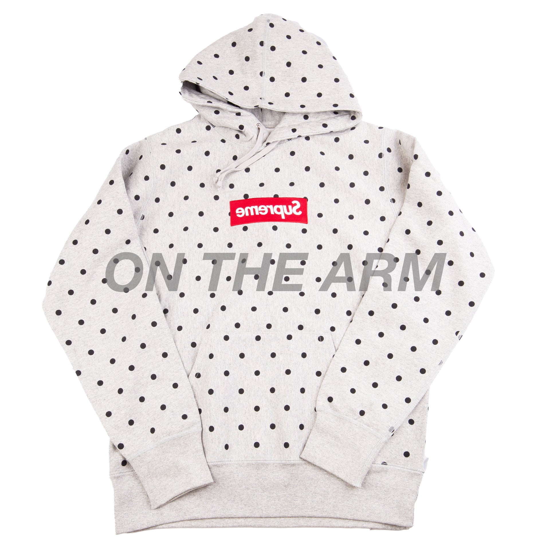 Supreme Grey CDG Box Logo Hoodie