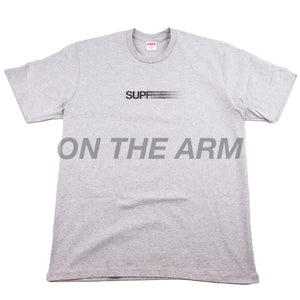 Supreme Heather Grey Motion Logo Tee – On The Arm