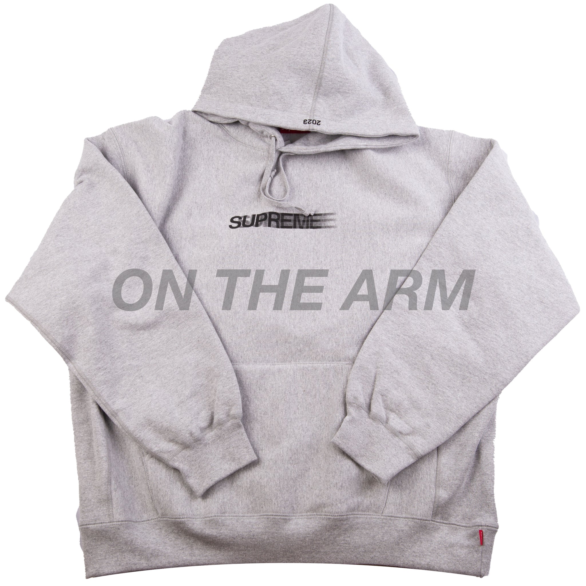 Supreme Grey Motion Logo Hoodie
