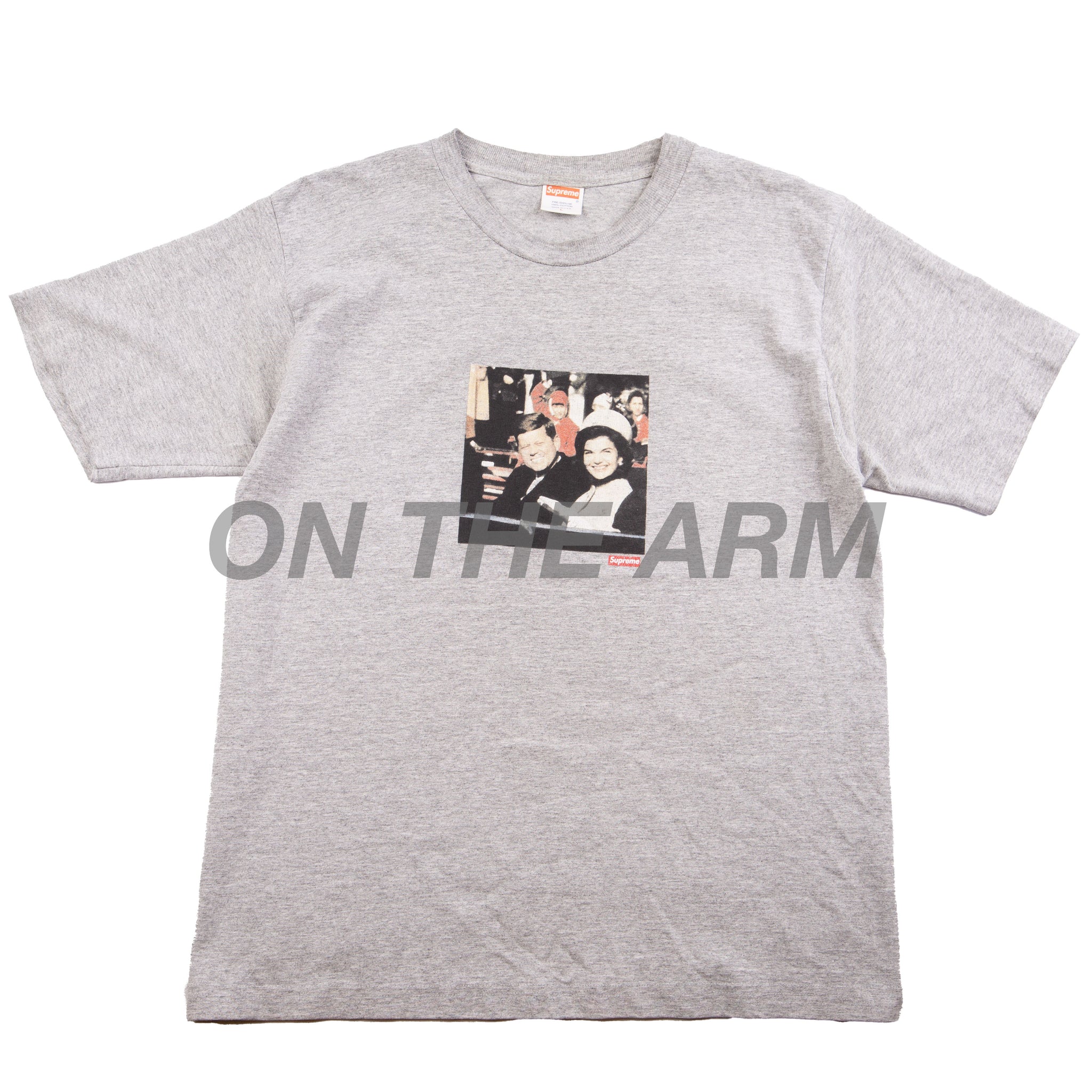Supreme Grey JFK Photo Tee PRE-OWNED
